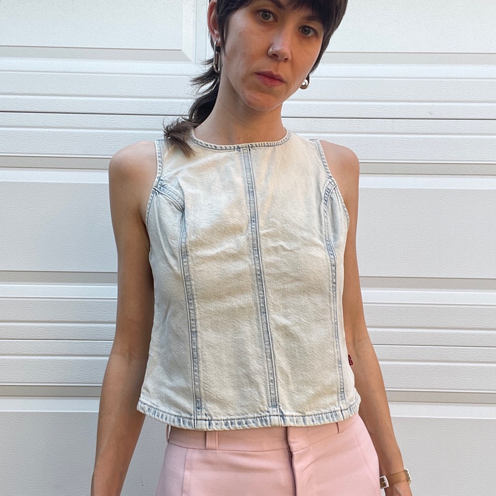 Levi's Cream Canvas Fabric